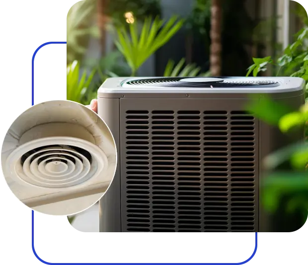 A close up of an air conditioner with the lid open